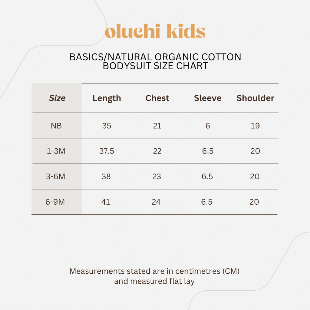 Basics/Natural Organic Cotton Bodysuit