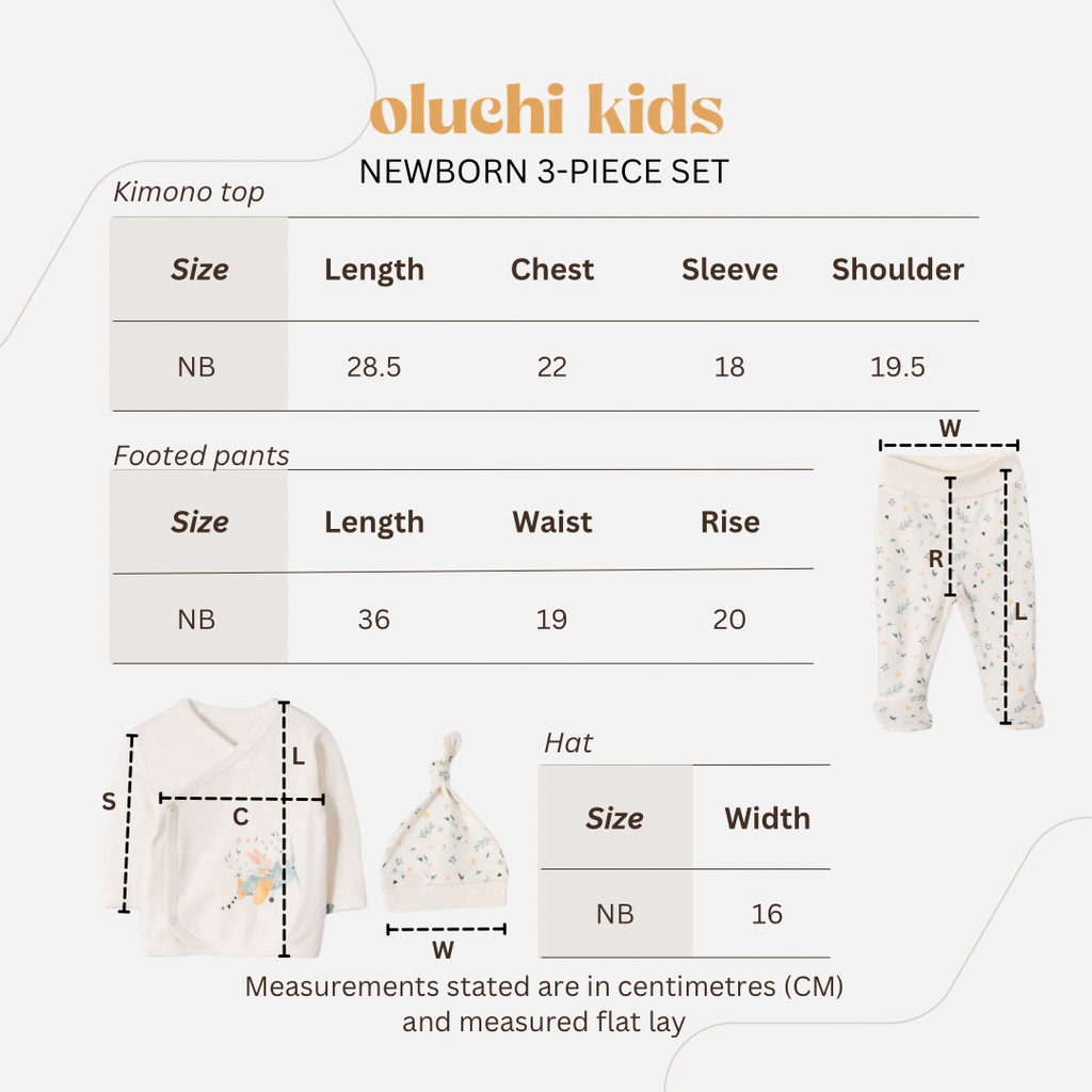 Pilot Rabbit 3-Piece Set (Kimono Top)