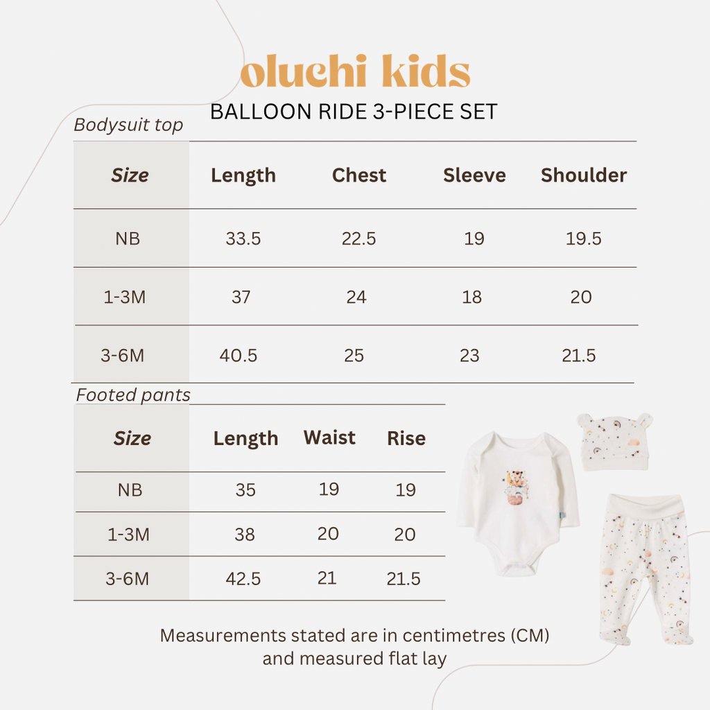 Ballon Ride 3-Piece Set (Bodysuit Top)