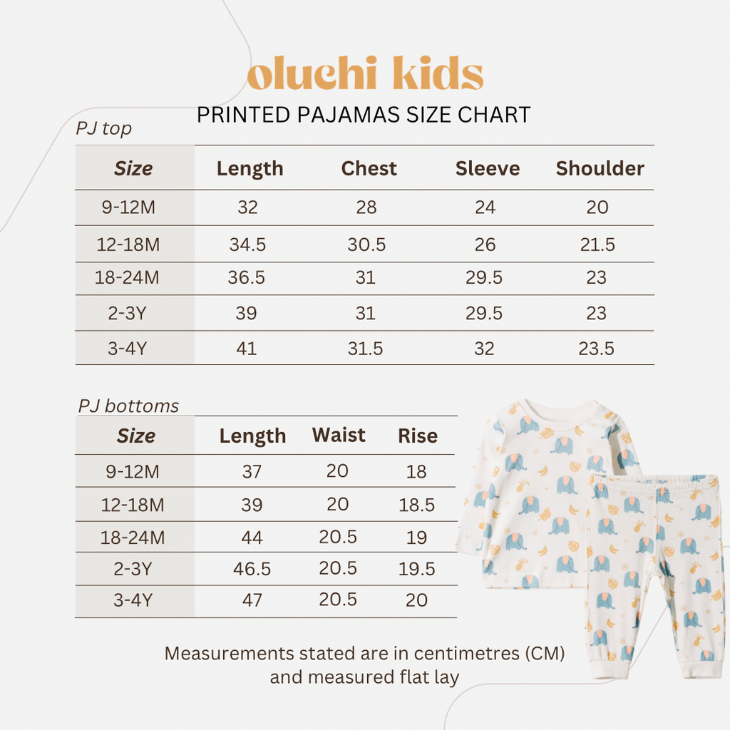 Printed Organic Cotton Pajamas