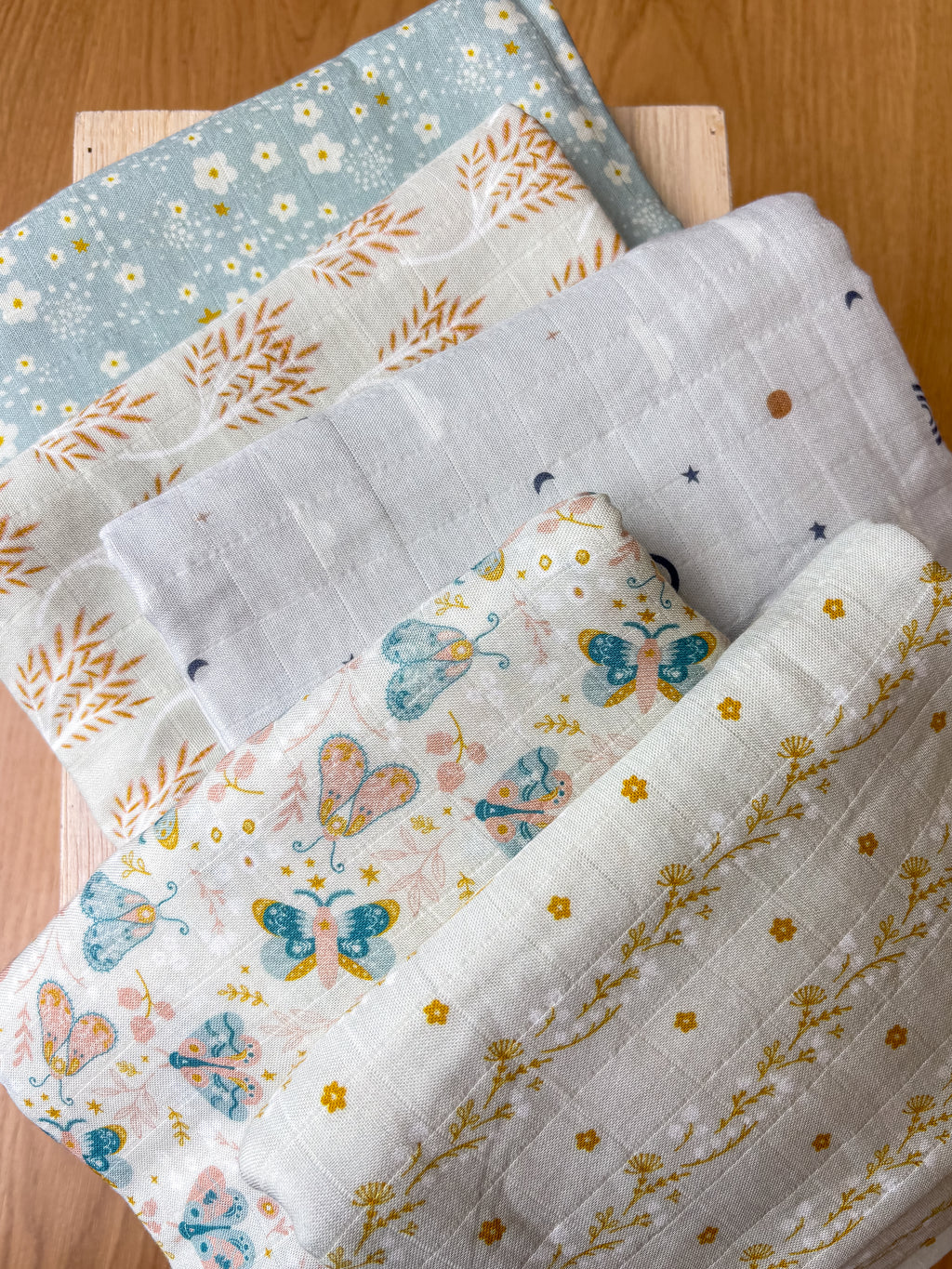 Dreamy Skies Organic Cotton Swaddle Blanket