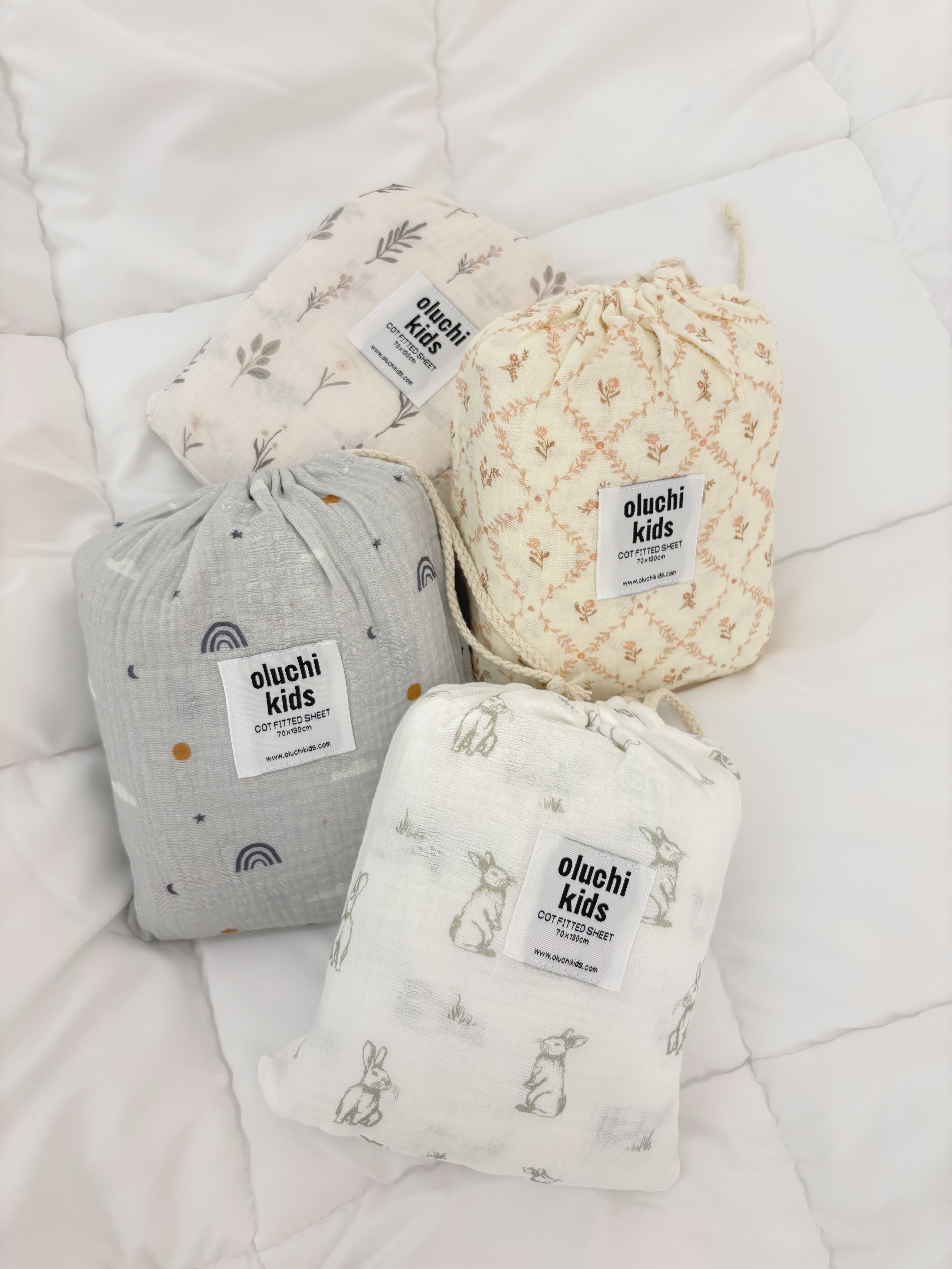 Little Sprigs Cotton Fitted Sheet
