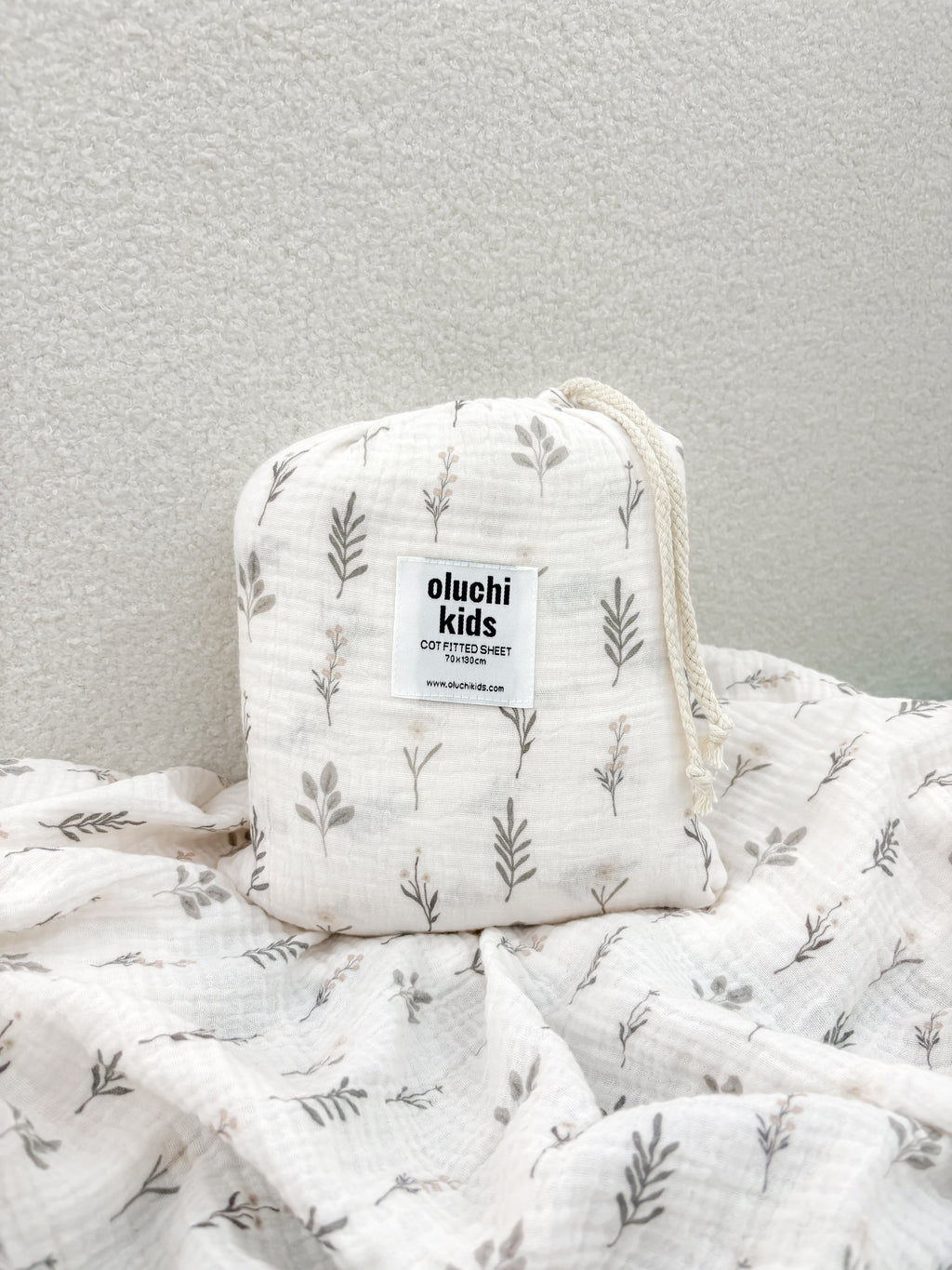 Little Sprigs Cotton Fitted Sheet