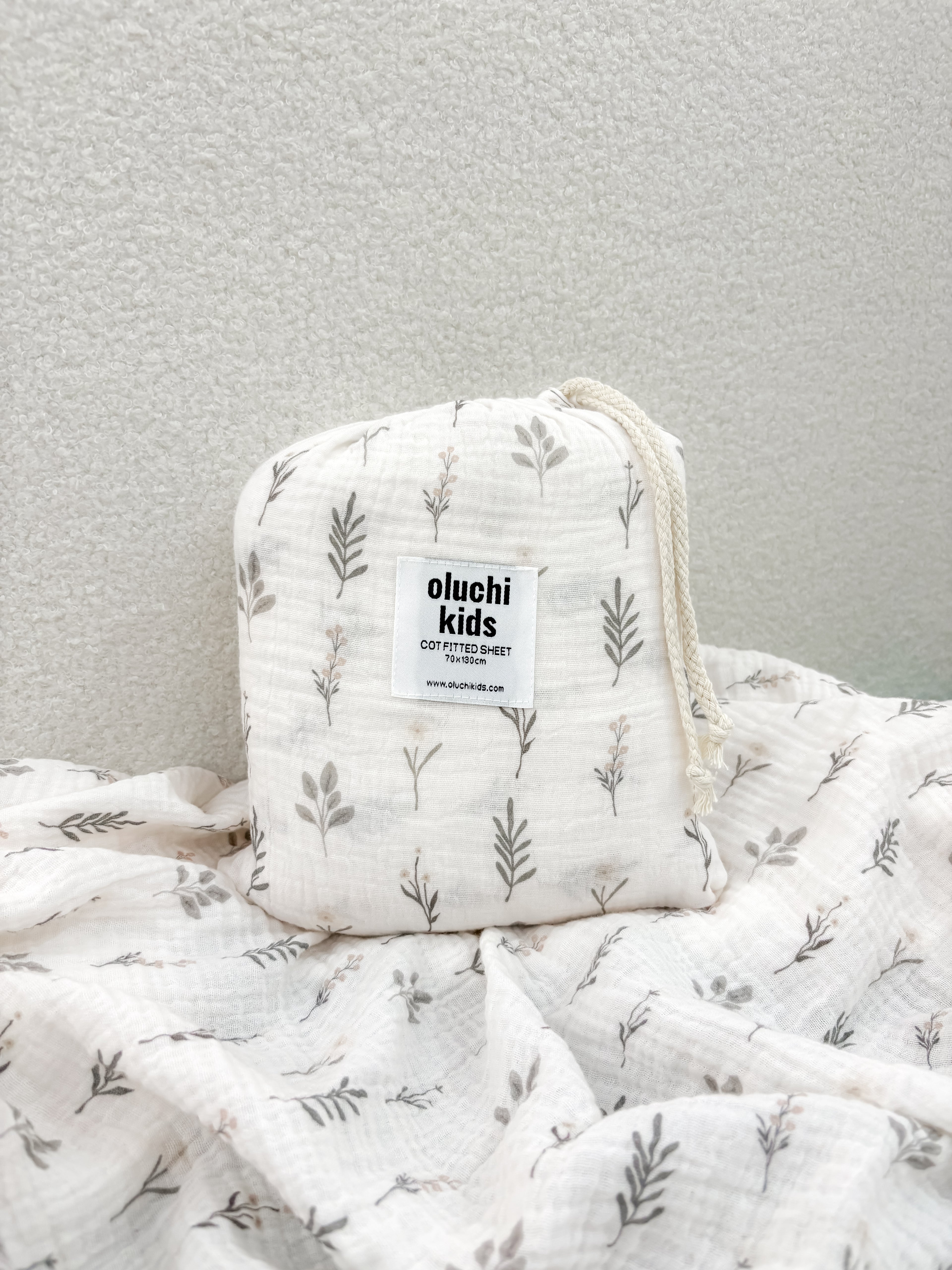 Little Sprigs Cotton Fitted Sheet