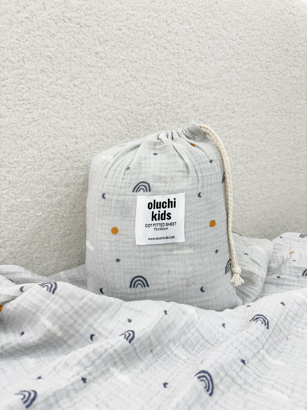 Dreamy Skies Cotton Fitted Sheet