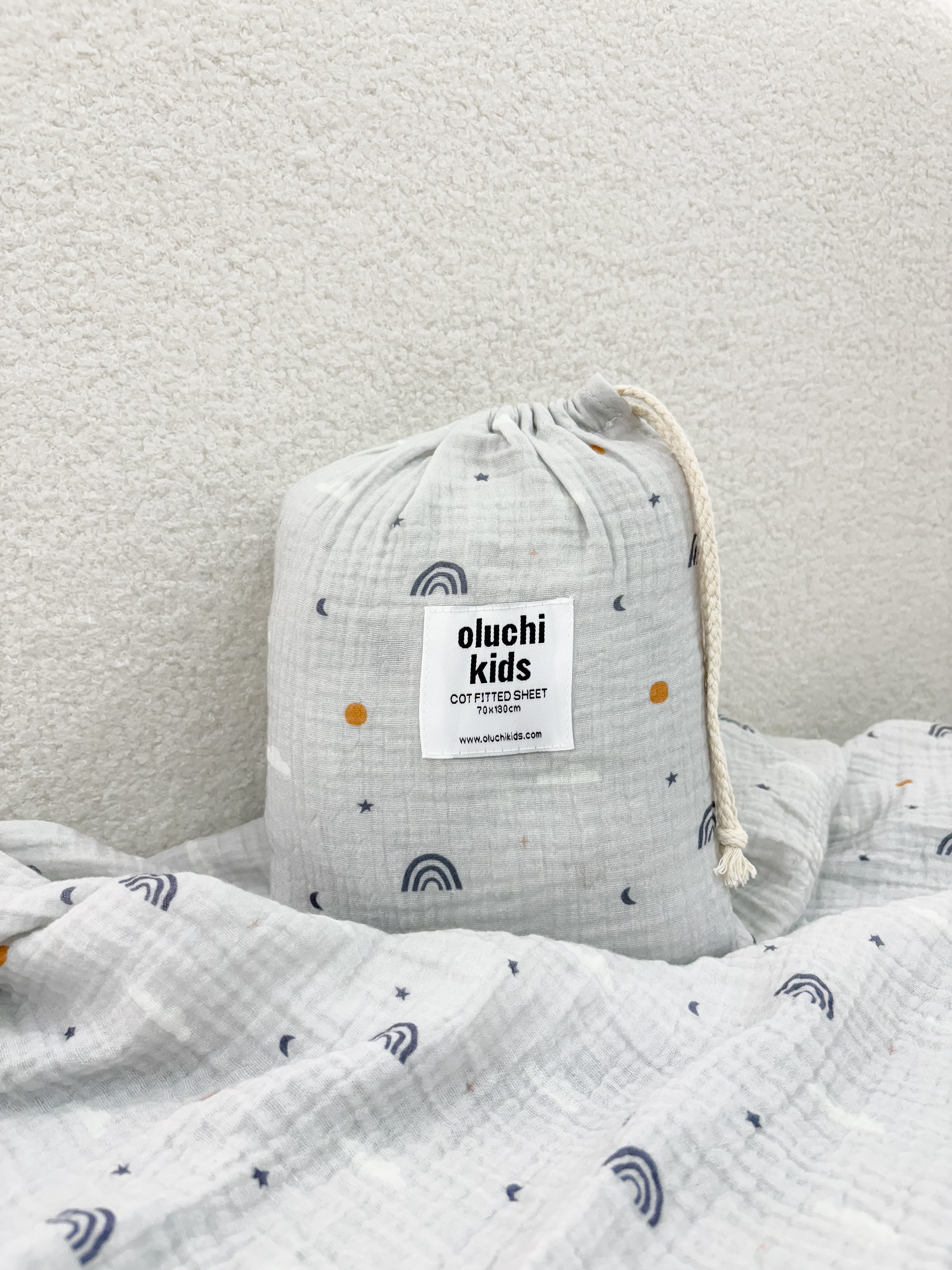 Dreamy Skies Cotton Fitted Sheet