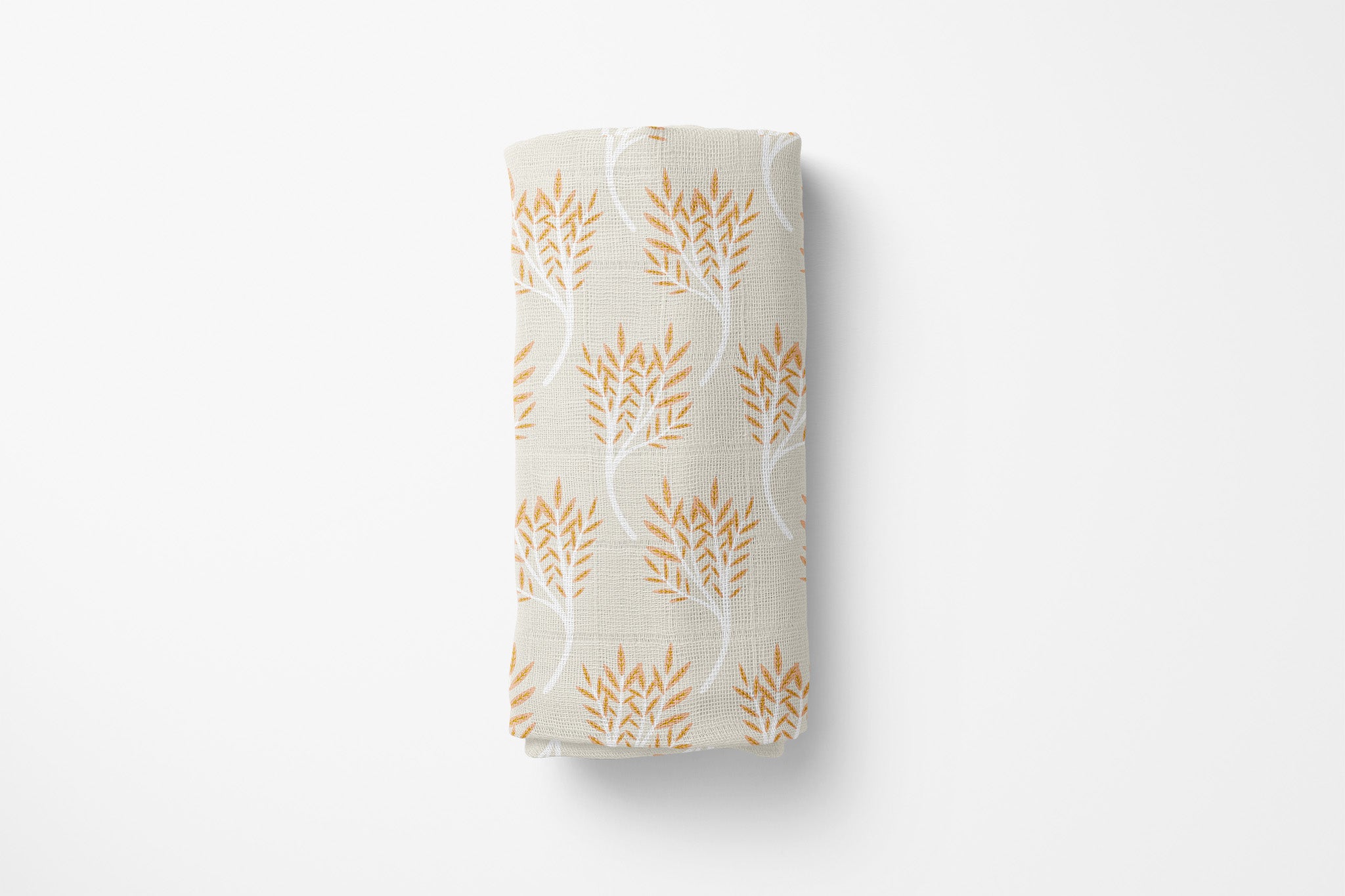 Autumn Wheat Organic Bamboo Swaddle Blanket