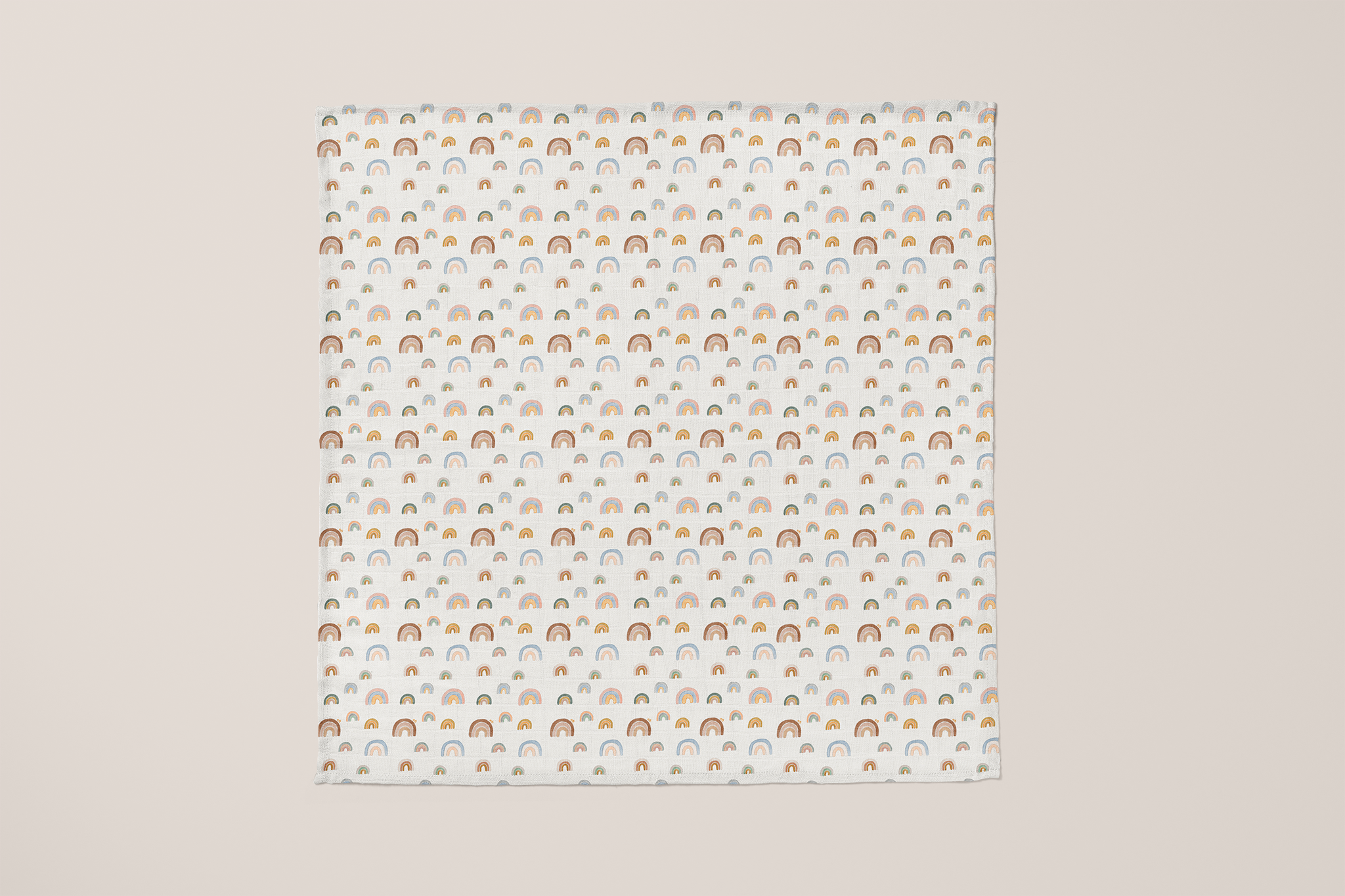 Rainbows Organic Bamboo Swaddle Blanket