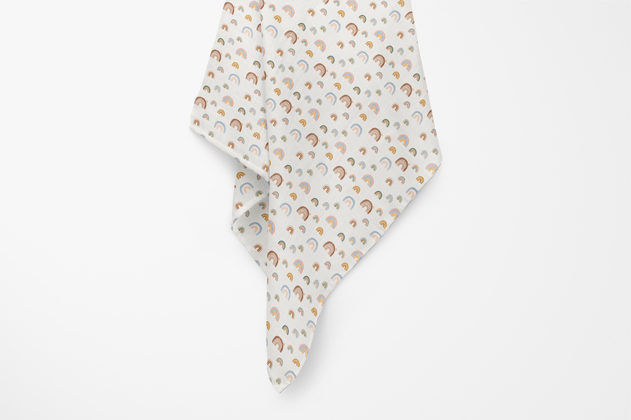 Rainbows Organic Bamboo Swaddle Blanket