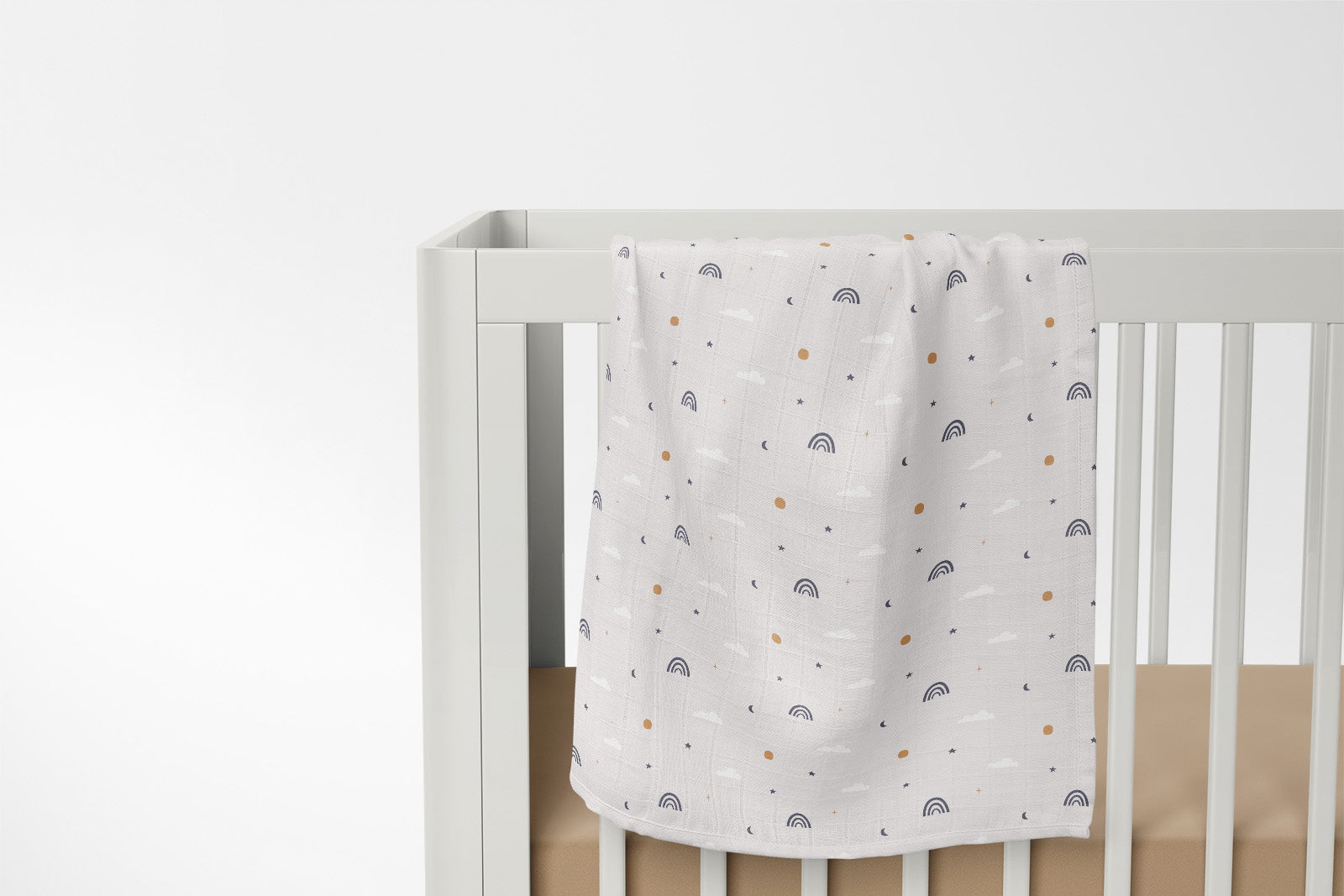 Dreamy Skies Organic Cotton Swaddle Blanket
