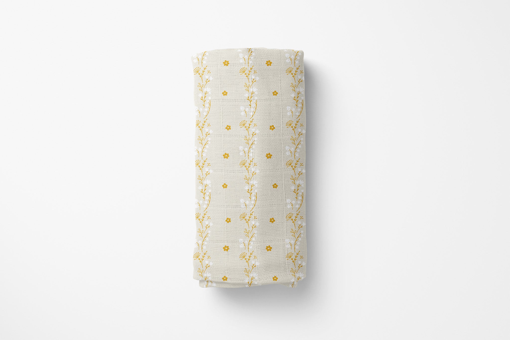 Golden Meadow Organic Bamboo Swaddle Blanket