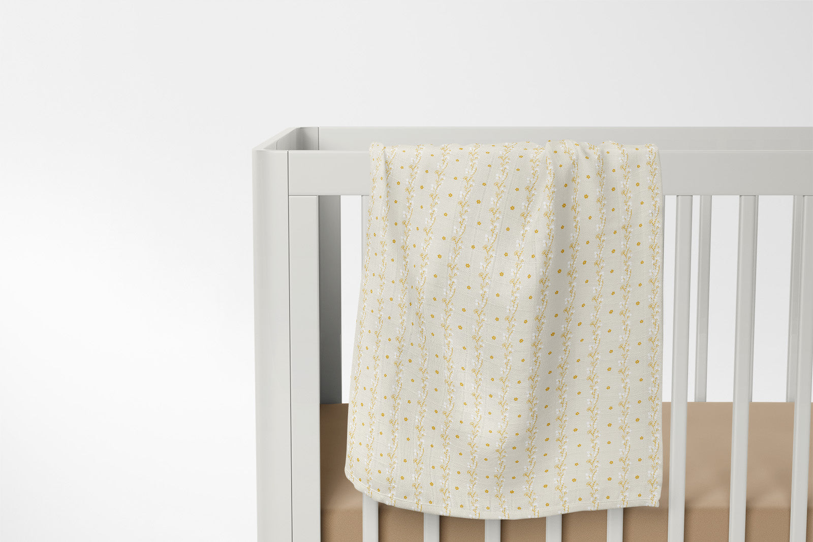 Golden Meadow Organic Bamboo Swaddle Blanket