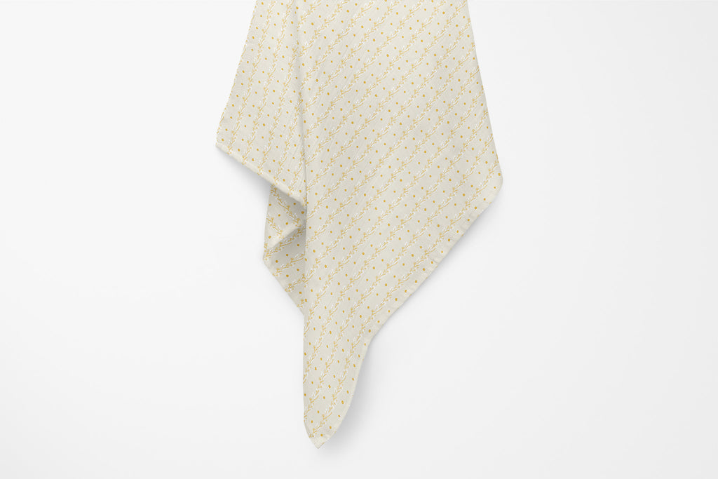 Golden Meadow Organic Bamboo Swaddle Blanket