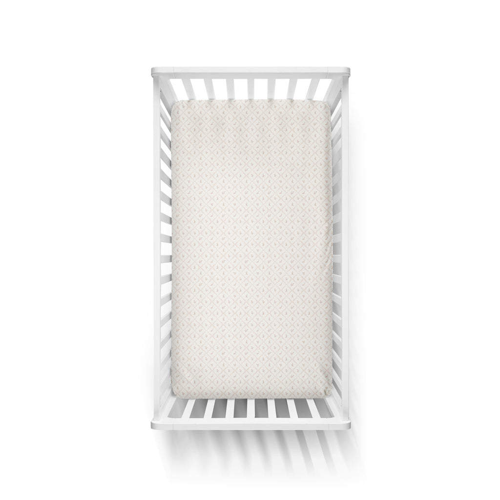 Vintage Vines Cotton Fitted Sheet