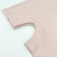 Ribbed Sleeveless Romper in Light Pink