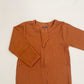 Ribbed Jumpsuit in Mocha