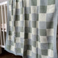 Green Checkered Cotton Blanket