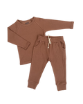 Ribbed Pajamas in Light Mauve