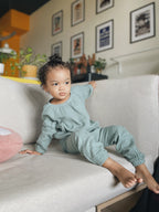 Aila Two-Piece Set in Seagreen