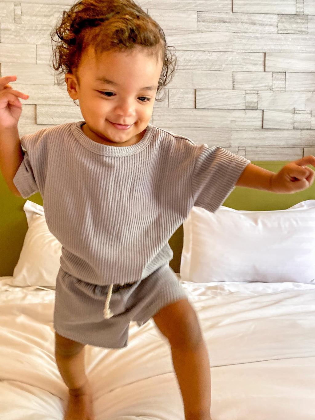 Two-Piece Knitted Set in Grey