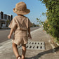 Two-Piece Knitted Set in Coffee