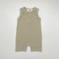 Ribbed Sleeveless Romper in Sage