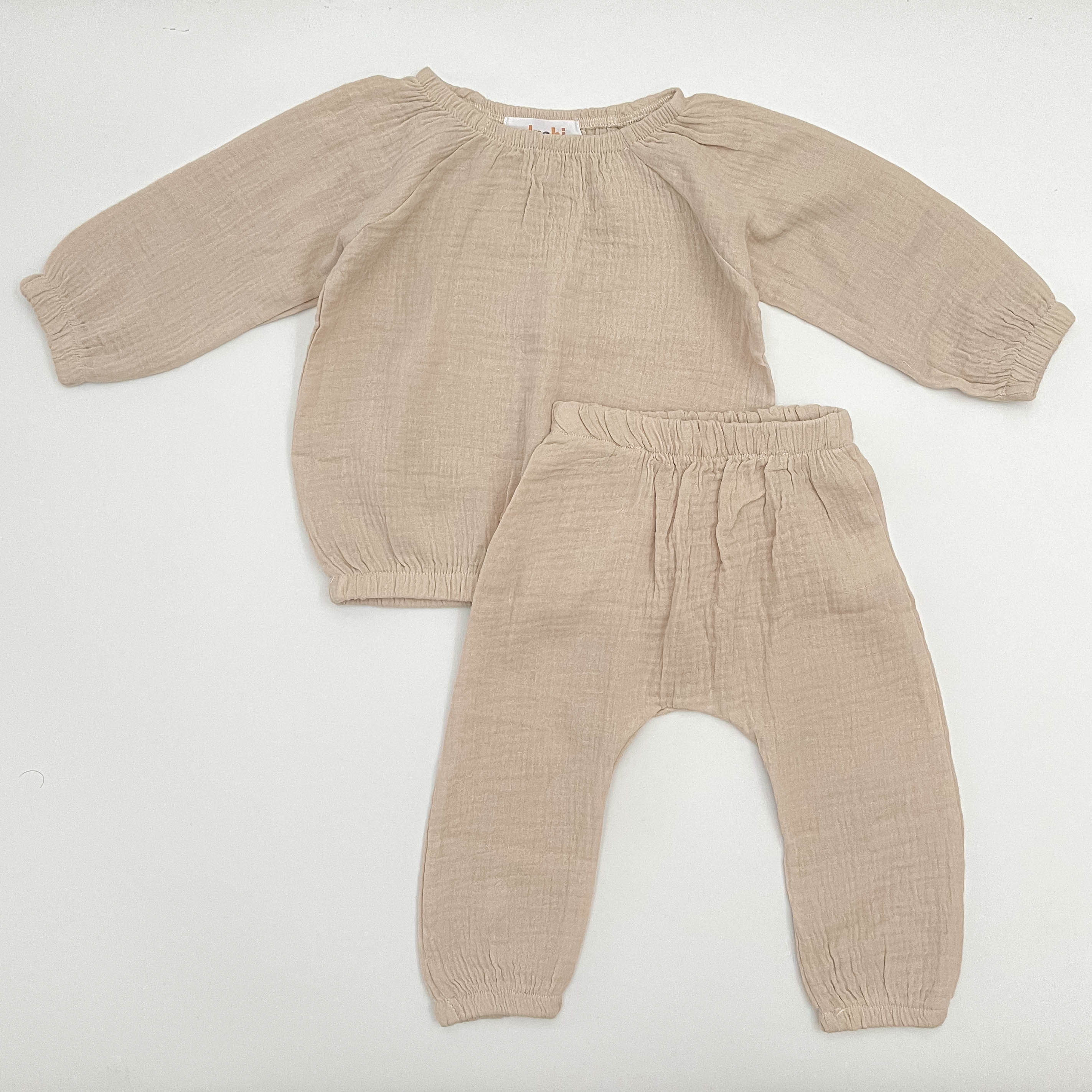 Aila Two-Piece Set in Oatmeal